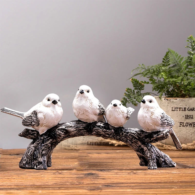 

Creative Animal Decor Bird Pigeon Cabinet Kawaii Home Decoration Accessories Livingroom Bedroom Desk Ornaments New year Gifts