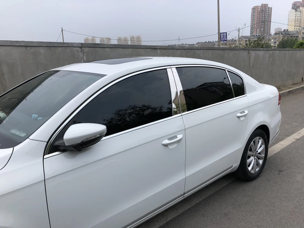 Фото Отделка окон из нержавеющей стали для Volkswagen Passat B6, от 2006 до 2011 №4