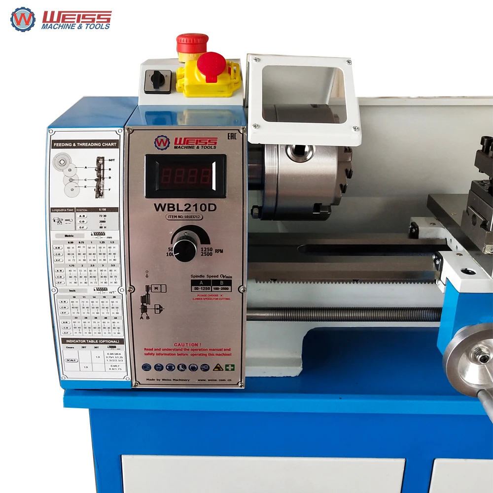 Настольный токарный станок WEISS WBL210D