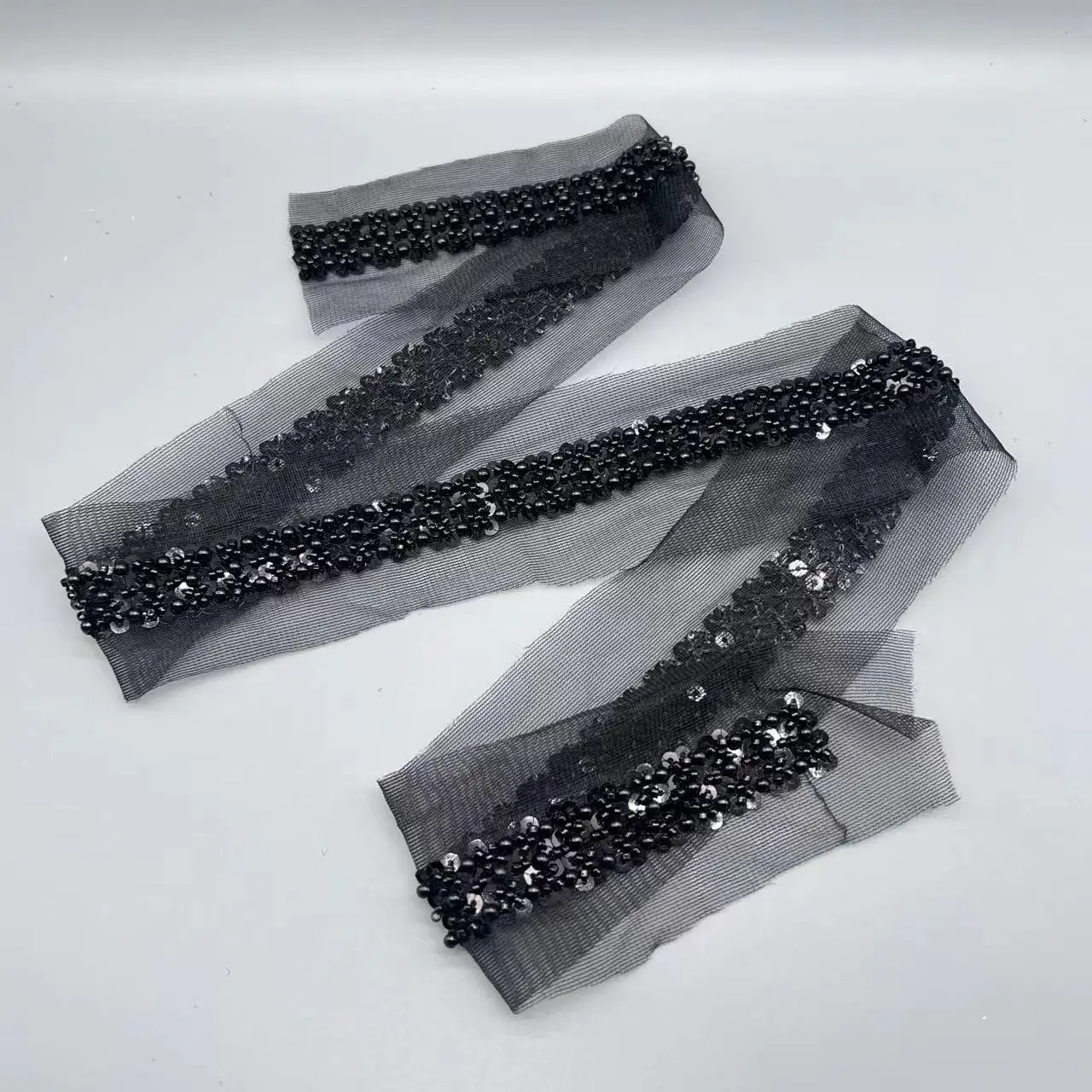 Черно-белые бусины для ногтей кружево сверхмощный жемчуг искусственный материал