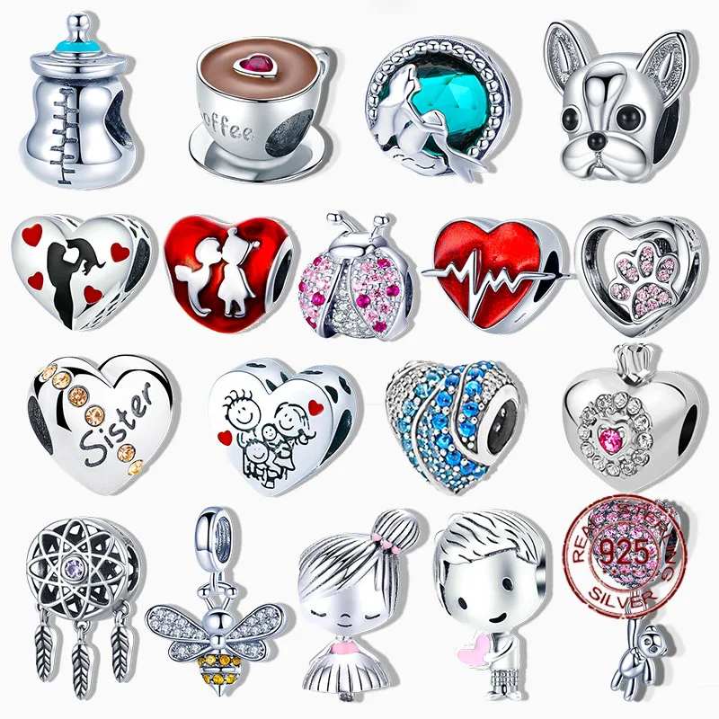 

plata charms of ley S925 original Fits original pandach bracelet women pendant jewelry galaxy starry sky charms bead