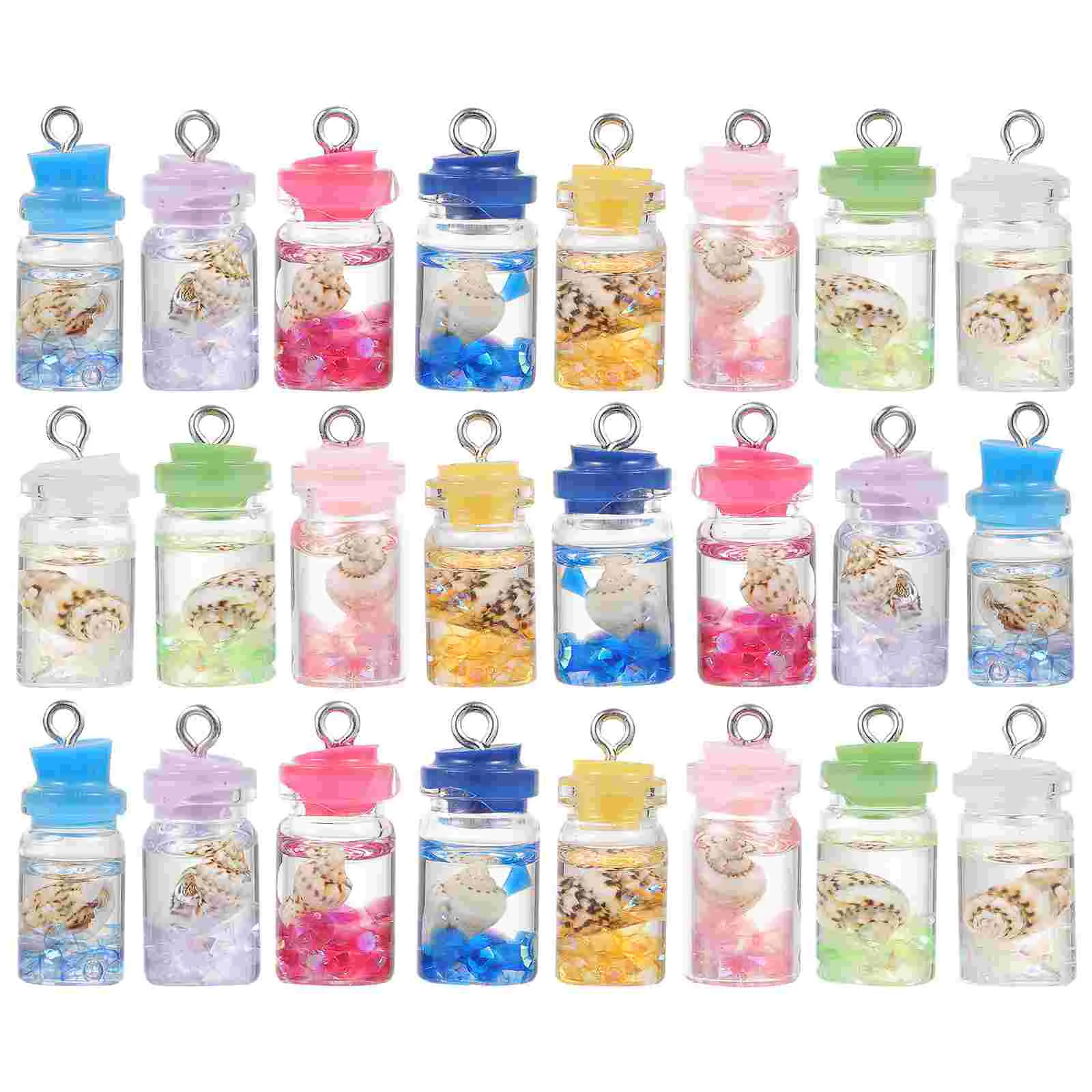 

Bottle Conch Charms Pendant Minibottles Accessories Ornaments Hanging Drifting Filled Resin Drink Making Earrings Pendants Neace
