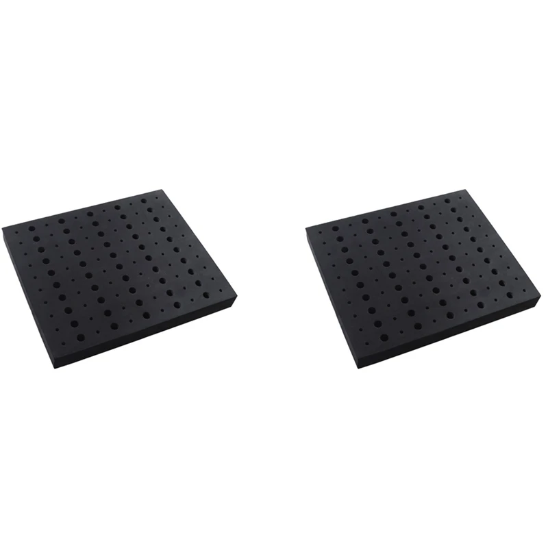 

2X 110 Holes Router Bit Tray Storage Holder For 1/4Inch 1/2Inch Shank Milling Cutters Brill Bits Organizer