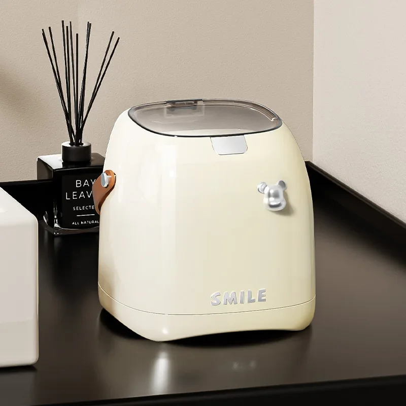 Роскошный Настольный мусорный бак Beishan 2L маленькая бумажная корзина с ручкой