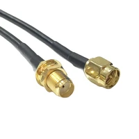 1pc new sma male plug to sma female jack nut connector rg174 20cm5cm100cm wholesale for wifi modem sma rf coaxial cable
