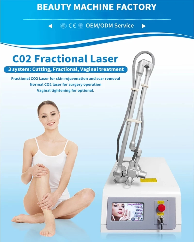 

New RF CO2 Fractional Laser Beauty Machine Scar Stretch Mark Removal Laser Skin Rejuvenation Vaginal Skin Rejuvenation Machine A
