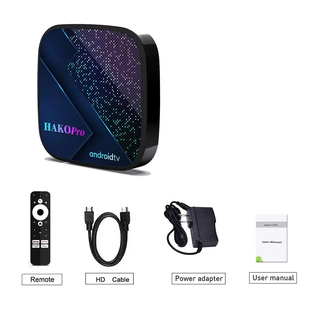 HAKO Pro WiFi Network Set-Top Box Androidtv 11 OS Google Certifications 16/32/64GB S905Y4-B Ultra HD 4K Dolby Audio Home TV STB images - 6