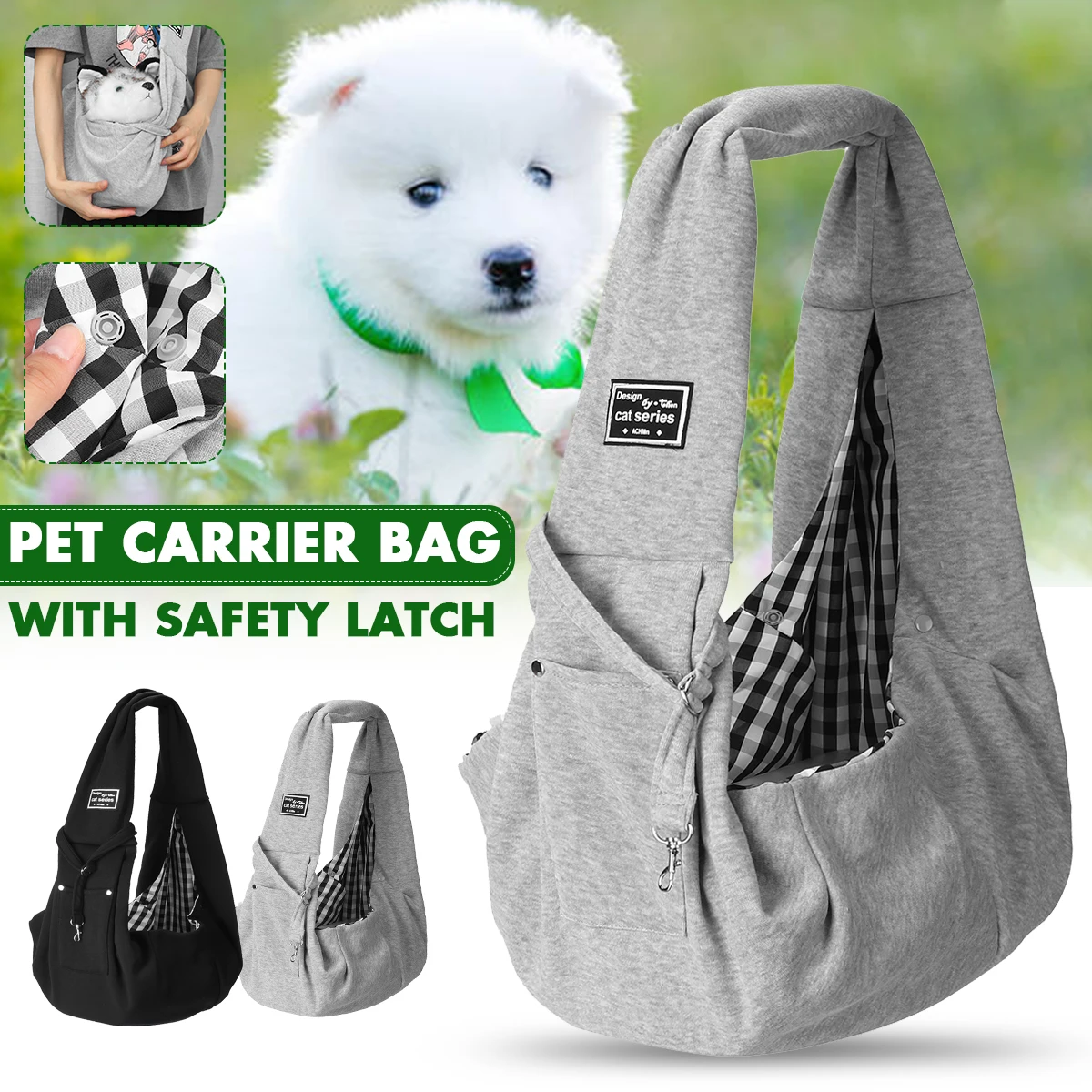 Pet Puppy Carrier Bag Cats Puppy Outdoor Travel Dog Shoulder Bag Cotton Single Comfort Sling Handbag Tote Pouch