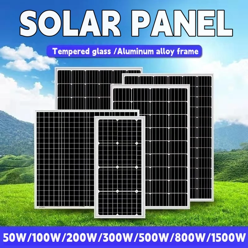 

Solar Panel 18V High-Power Rigid Panel Used For Photovoltaic Power Generation In Outdoor RV Ship Home Power Generation System