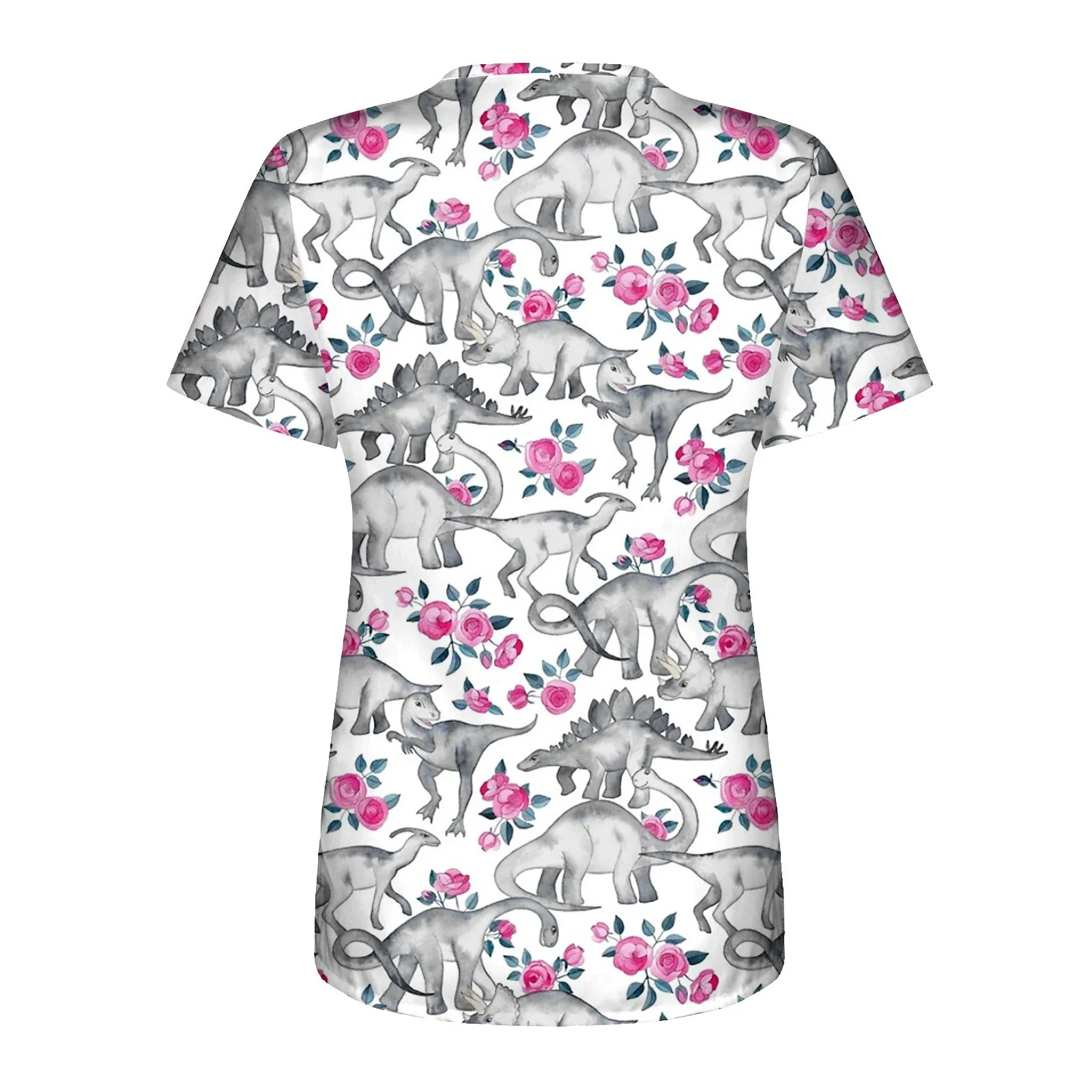 Униформа медсестры женские топы с принтом на День святого Валентина одежда для