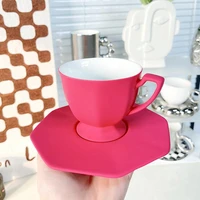 rose coffee cup set high beauty cup british afternoon tea set high grade hanging ear coffee cup and dish household