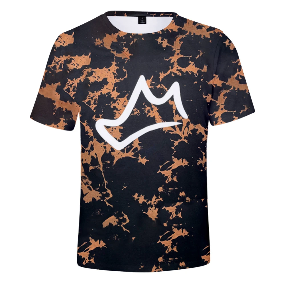 BriannaPlayz Merch Crown Acid Wash Tee унисекс с круглым вырезом и коротким рукавом для мужчин