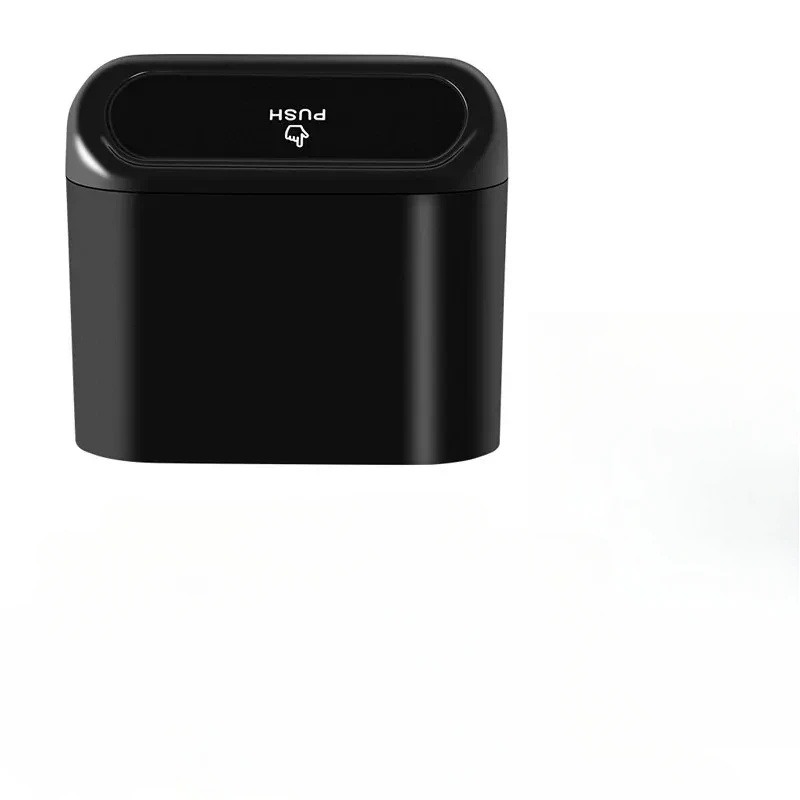 

Квадратный мусорный бак 6P, универсальный органайзер, автомобильная раскладушка, мусорное ведро, подвесной чехол для мусора, ящик для хранения, черный ABS