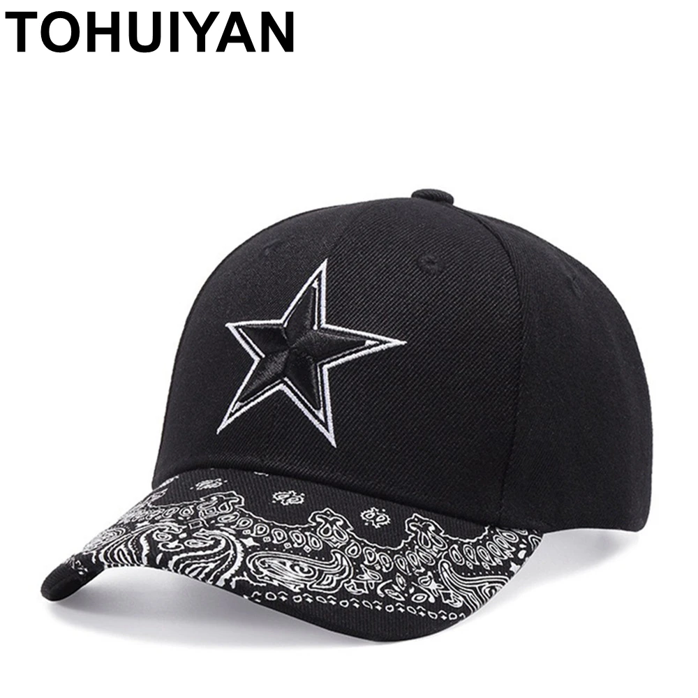 

TOHUIYAN Pentagram Embroidery Baseball Cap Men Casual Bone Gorras Para Hombre Fashion Casquette Snapback Hats Women Hip Hop Caps