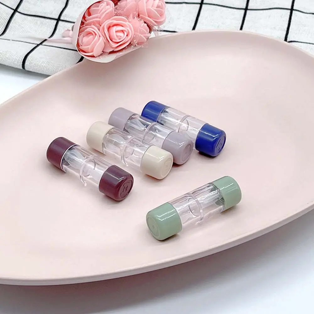 

Quality Mini Capsule Shape Portable Candy Color Lenses Box Storage Eye Care Contact Lens Case Contact Lens Container