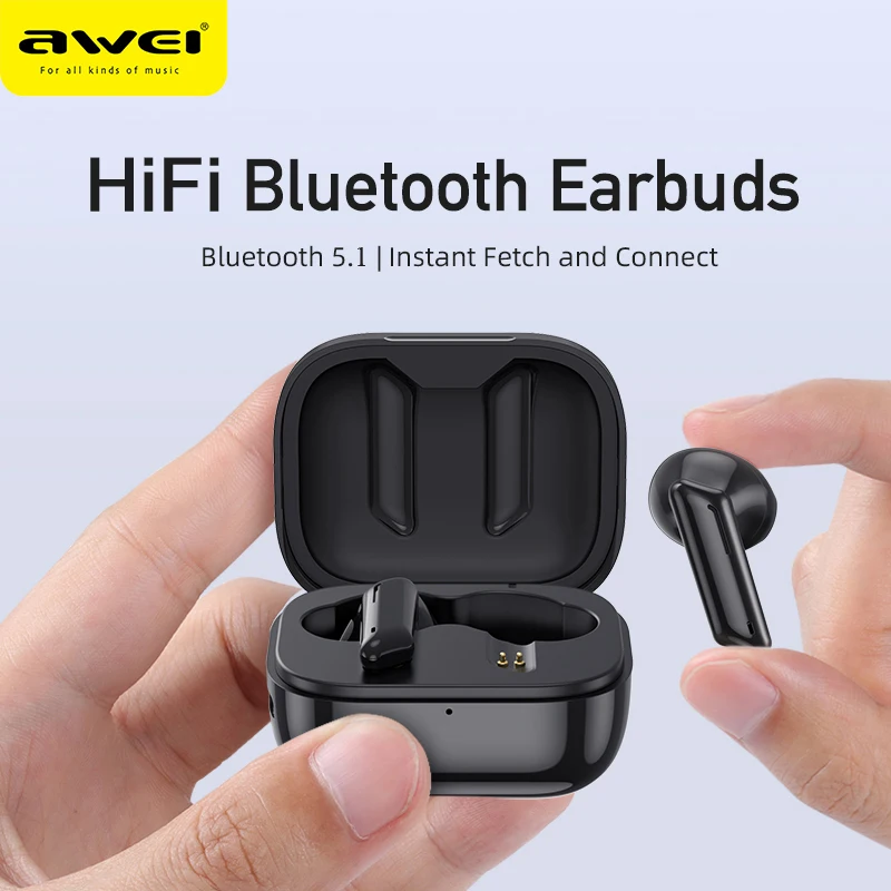 Awei T36 Портативные беспроводные наушники TWS Bluetooth V5.1 Мини-беспроводные Macaron Colors Type-C