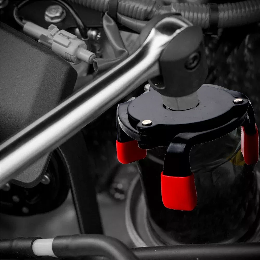 

Portable 3 Jaw Oil Filter Wrench Cars Oil Filter Remover Tool Interface Special Tools Repair Wrench Tool