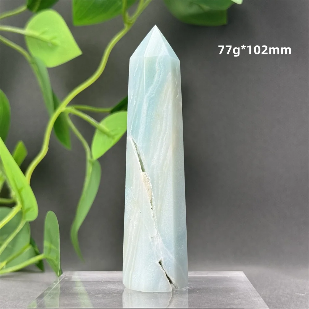 

Небесно-голубой шестигранный кристалл для медитации