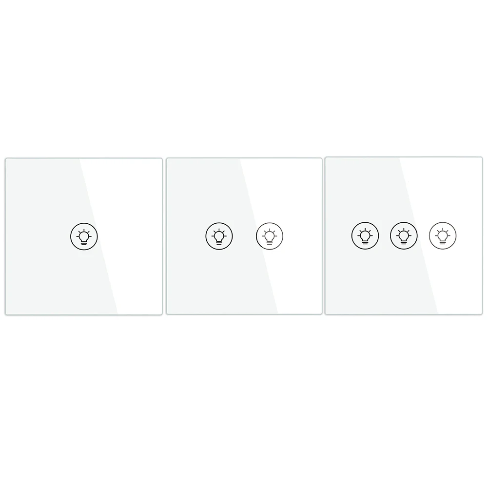 

1/2/3 Way APP Голосовое управление, диммер, комплект интеллектуального домашнего выключателя света, умное управление жизнью, домашнее Голосовое ...