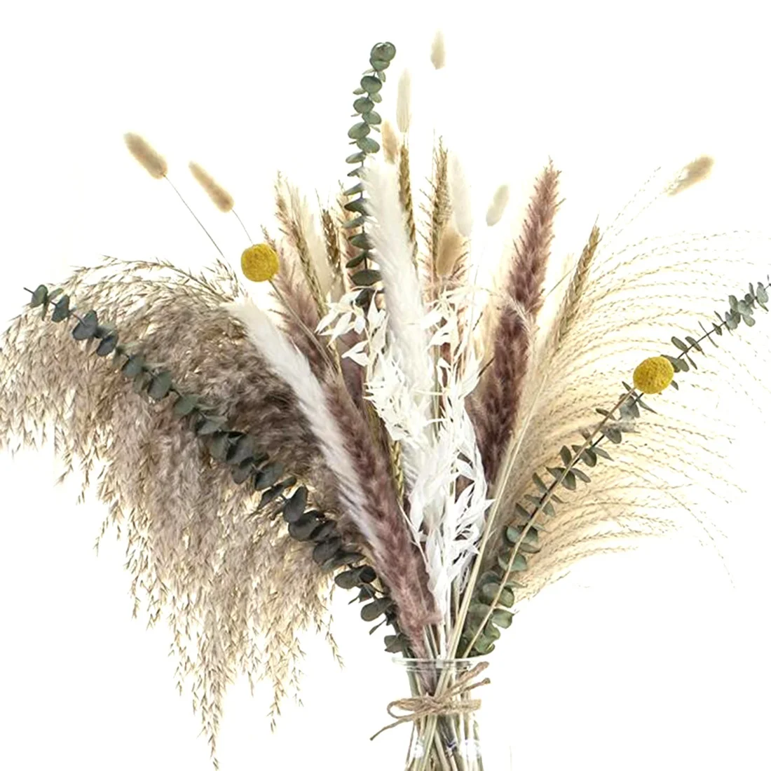 

66 шт., натуральная пушистая сушеная пампасная трава, 17,7 дюйма, ранжинки для декора, для самостоятельной домашней свадебной вечеринки