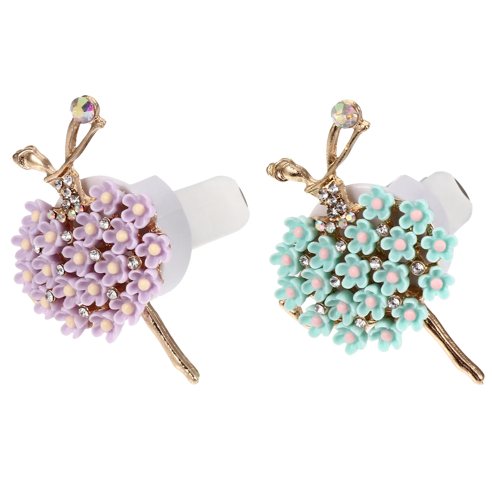 

Refresher Car Interior Perfume Decor Ballet Girl Aroma Adornment Diamond Decorations