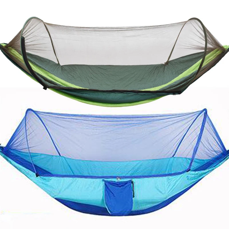

Кемпинговый гамак с сеткой, легкий двойной гамак, портативные гамаки для дома, улицы, Походов, Кемпинга