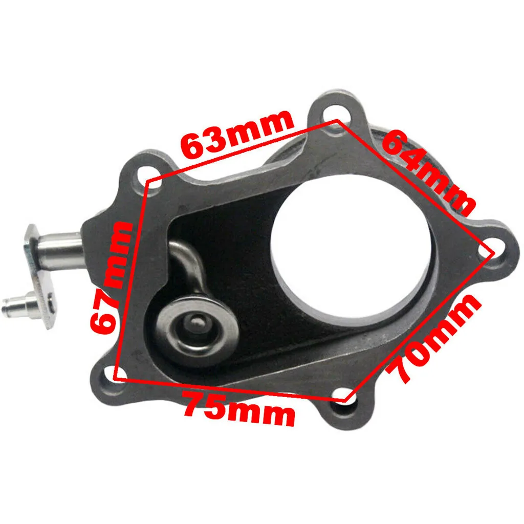 Преобразователь T3/T4 с 5 болтами разряда в 2 дюймовый V-образный фланец из чугуна