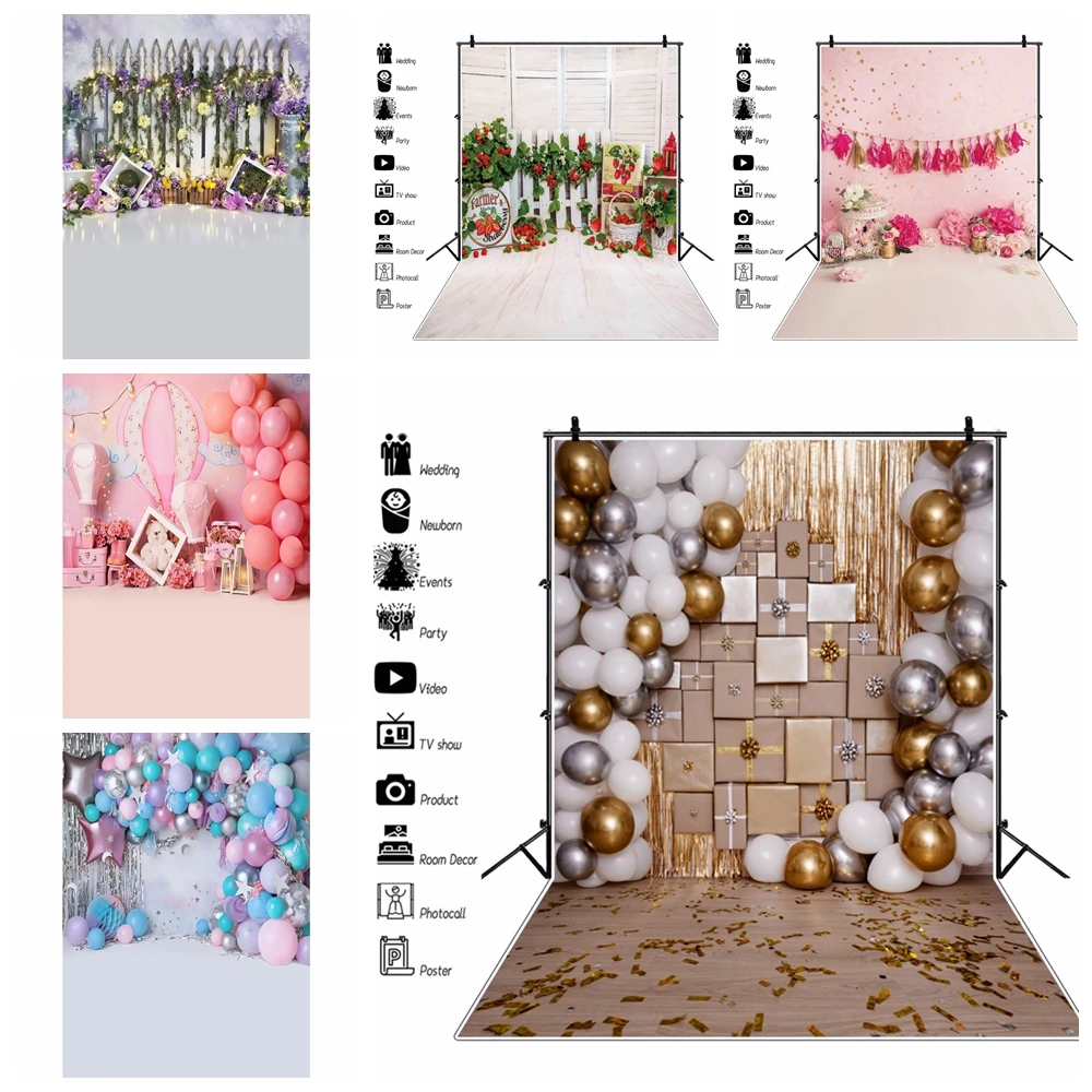 

Spring Backdrop Bunny Baby Portrait Birthday Party Phoptographic Background Photo Studio Easter Decoration For Photo Studio