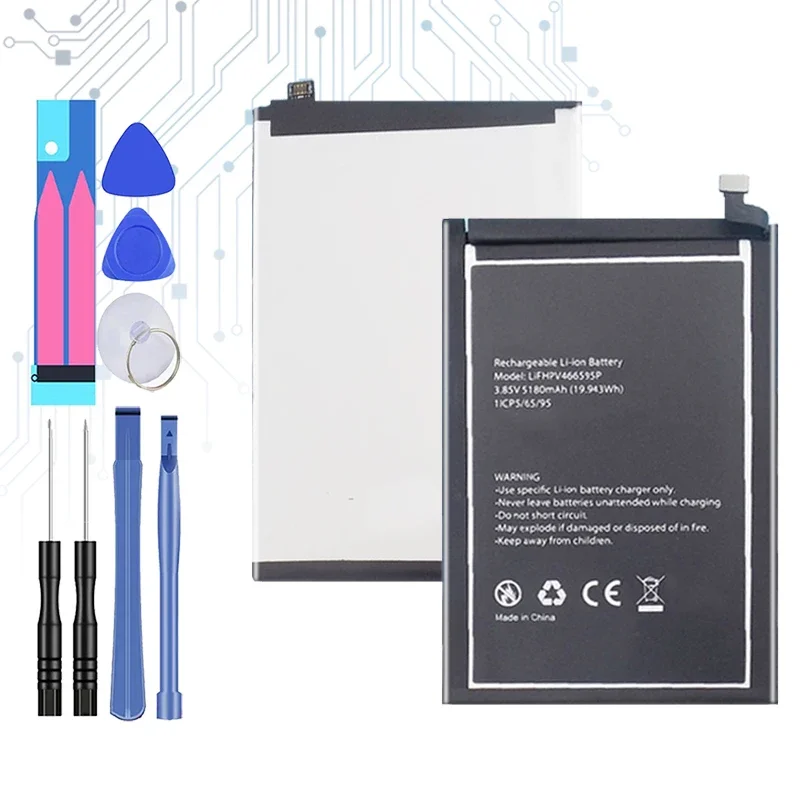 Сменный аккумулятор LIFHPV 5180 мАч 466595 P для Blackview OSCAL C80 Портативные аккумуляторы