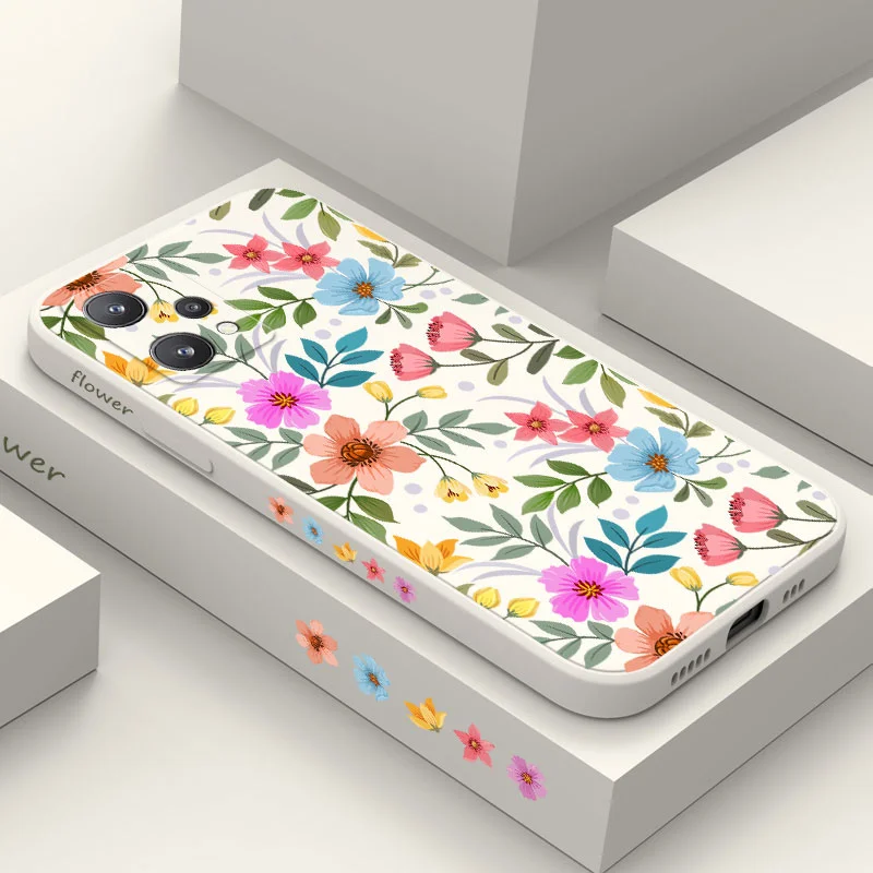 

Color Flower Case For OPPO Realme 9 9i 8 8i 7 7i 6 Pro Plus C31 C35 C1 C11 C12 C15 C20 C21Y C25 C25S Cover