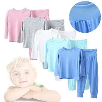 Toddler Girl Boy Long Sleeved Solid Color T Shirt Top Trousers Home Clothes Loose Sports Suit 5 Colors For 1 Baby Girl 5 Month 1