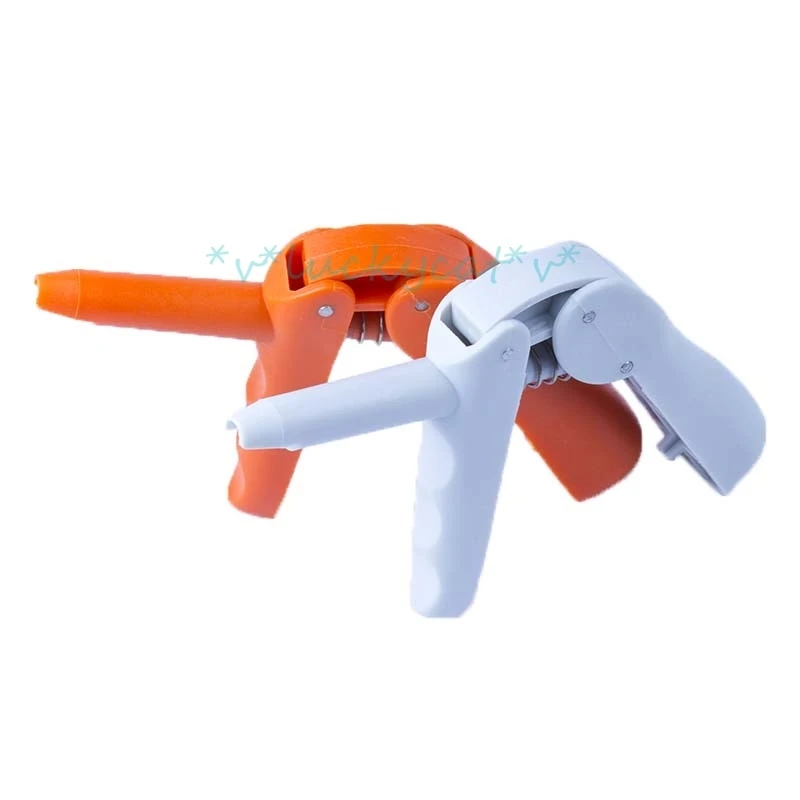 

2pcs/set new durable Dental Dispenser Applicator For Unidose Compules/Carpules Dental Composite Gun Gray Dentist Lab Instruments