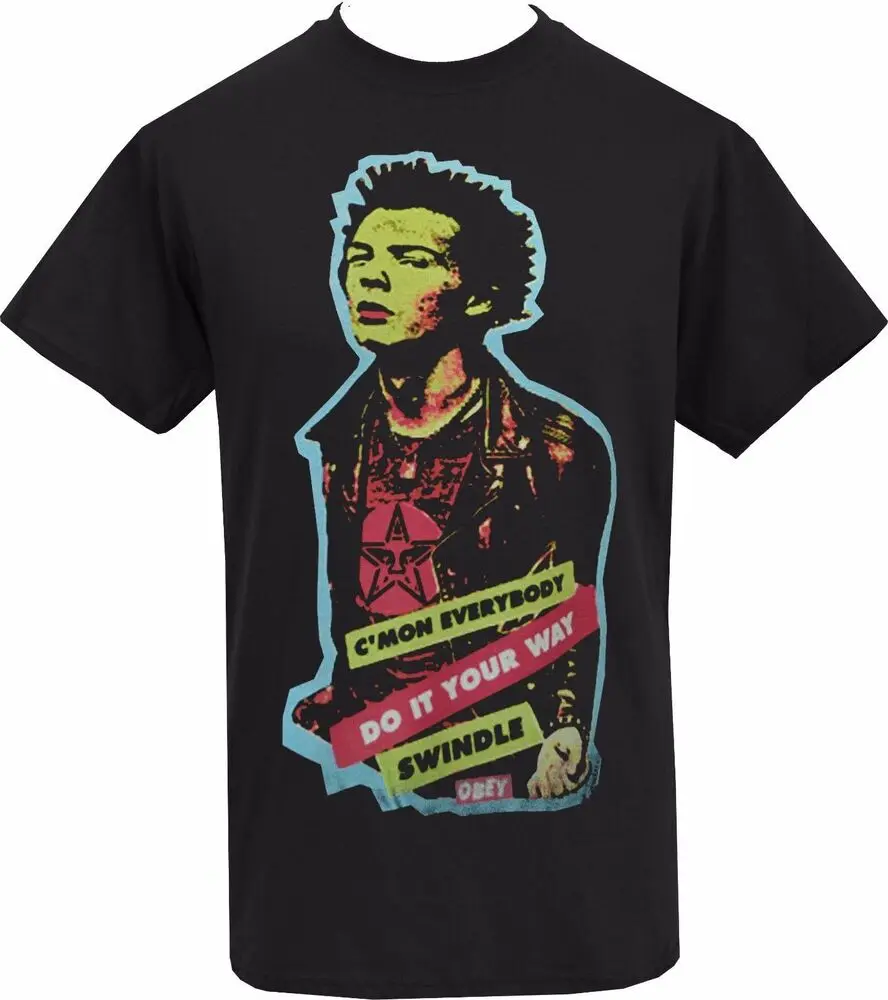 МУЖСКАЯ ЧЕРНАЯ КОЖАНАЯ КУРТКА T SID 1977 PUNK SWINDLE MUSIC Элитный бренд Ретро большие