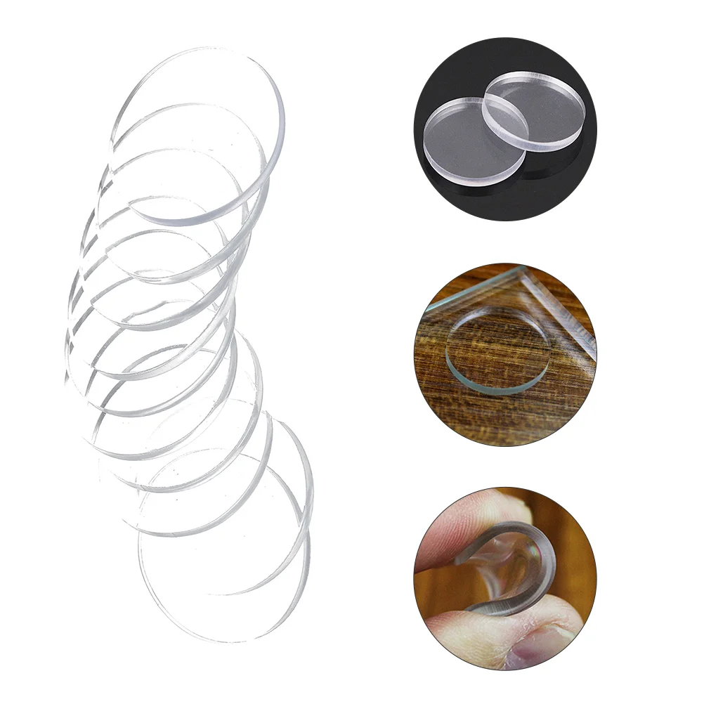 

30 Pcs Glass Suction Cup Gasket Table Bumpers Clear Cabinet Stoppers Rubber Pad Coffee Tops Cutting Board Feet Protector