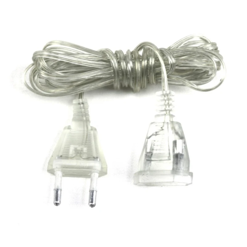 

Transparent Fairy Light Extension Cord Portable Clear Line Extender Wire