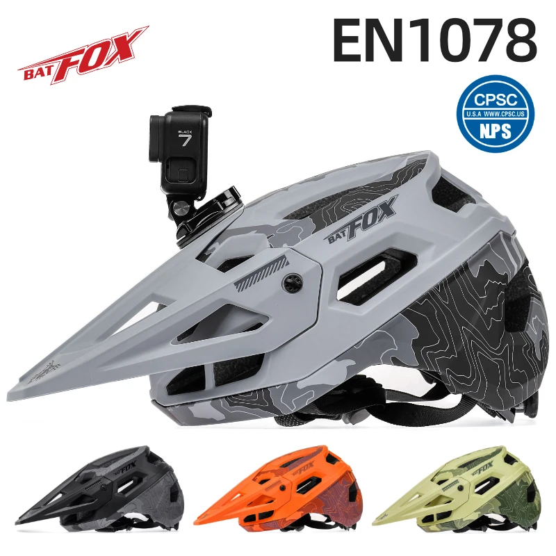 Велосипедный шлем BATFOX для мужчин и женщин защитный горного велосипеда взрослых