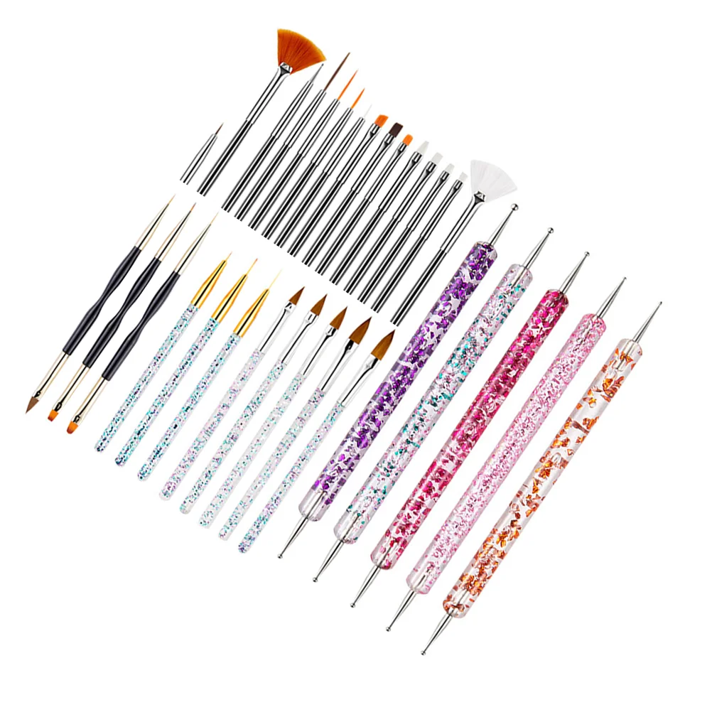 

Nailbrush Brushesdrawing Tools Manicure Too Liner Set Pens Cuticle Extension Polish Tool Cleaning Gradient Painting Resistant