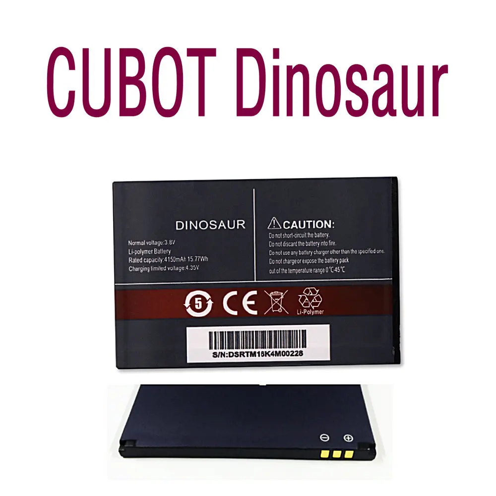 

Large Capacity Li-ion High quality Replacement Battery Authentic 4150mAh Dinosaur battery for Cubot Dinosaur Smartphone