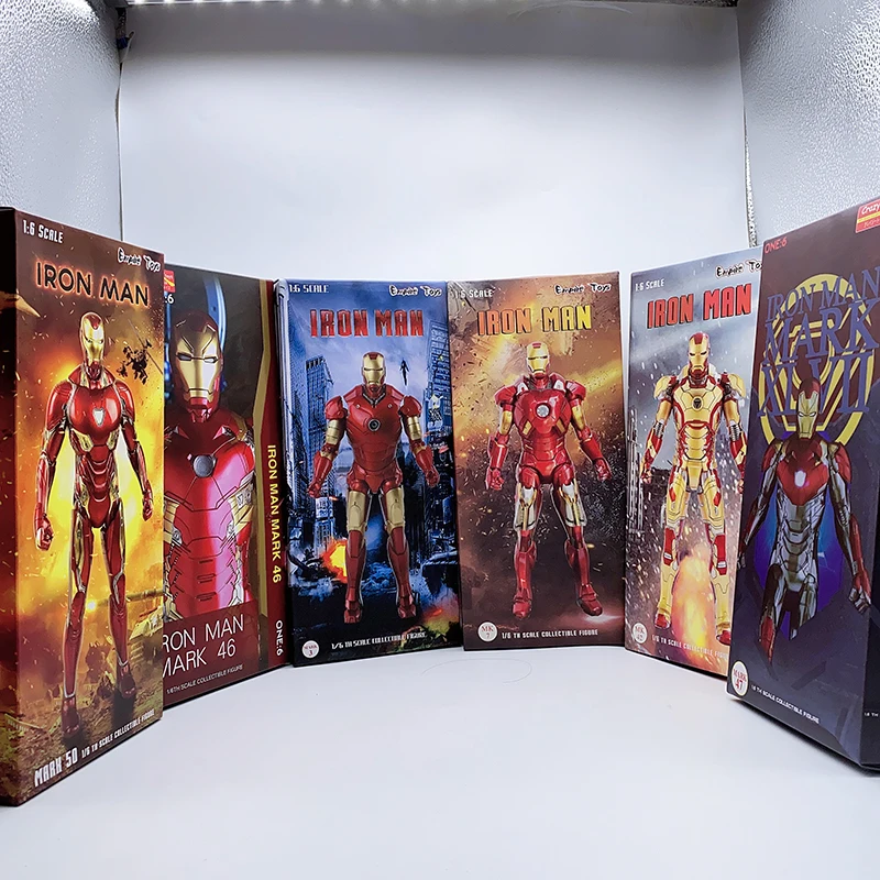 Экшн-фигурка Marvel Железный человек Сумасшедшие игрушки MK50 Тони Старк Марк 50 Mk45 Mk47