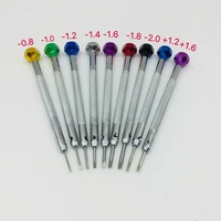 9 pack 0 8mm 2 0mm size watch screwdriver tool with blade set rotating stand 9 in 1 screwdriver set with organizer