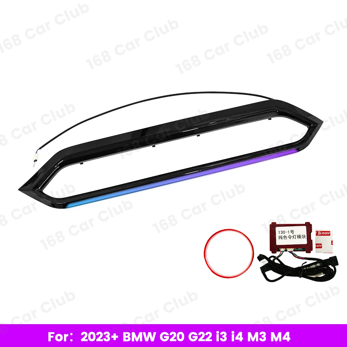 

Светодиодный 11 цветов окружающего освещения для BMW 2023 + Car G20 G22 G80 G82 i3 i4 M3 M4 декоративные вентиляционные отверстия для автомобильной центральной консоли