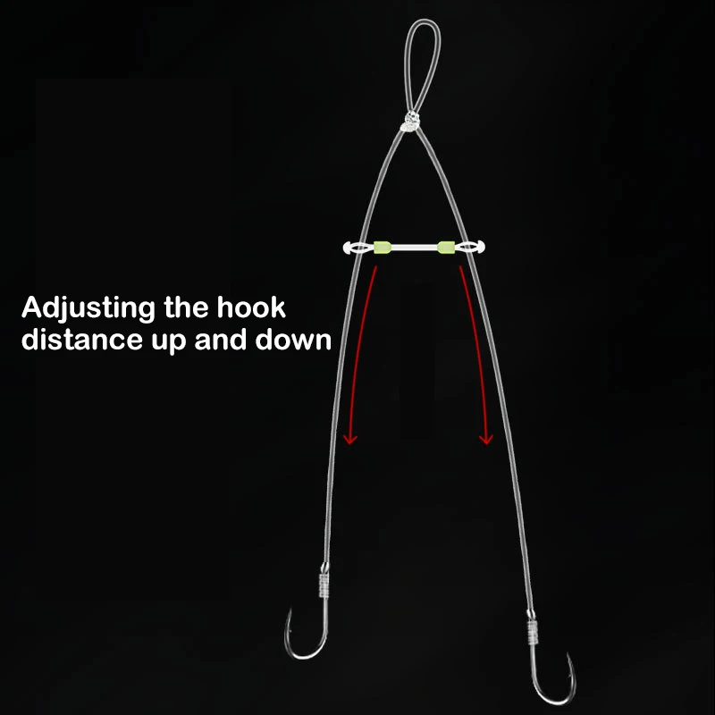 10 шт. двойной рыболовный крючок разделитель фиксированного расстояния сепаратор