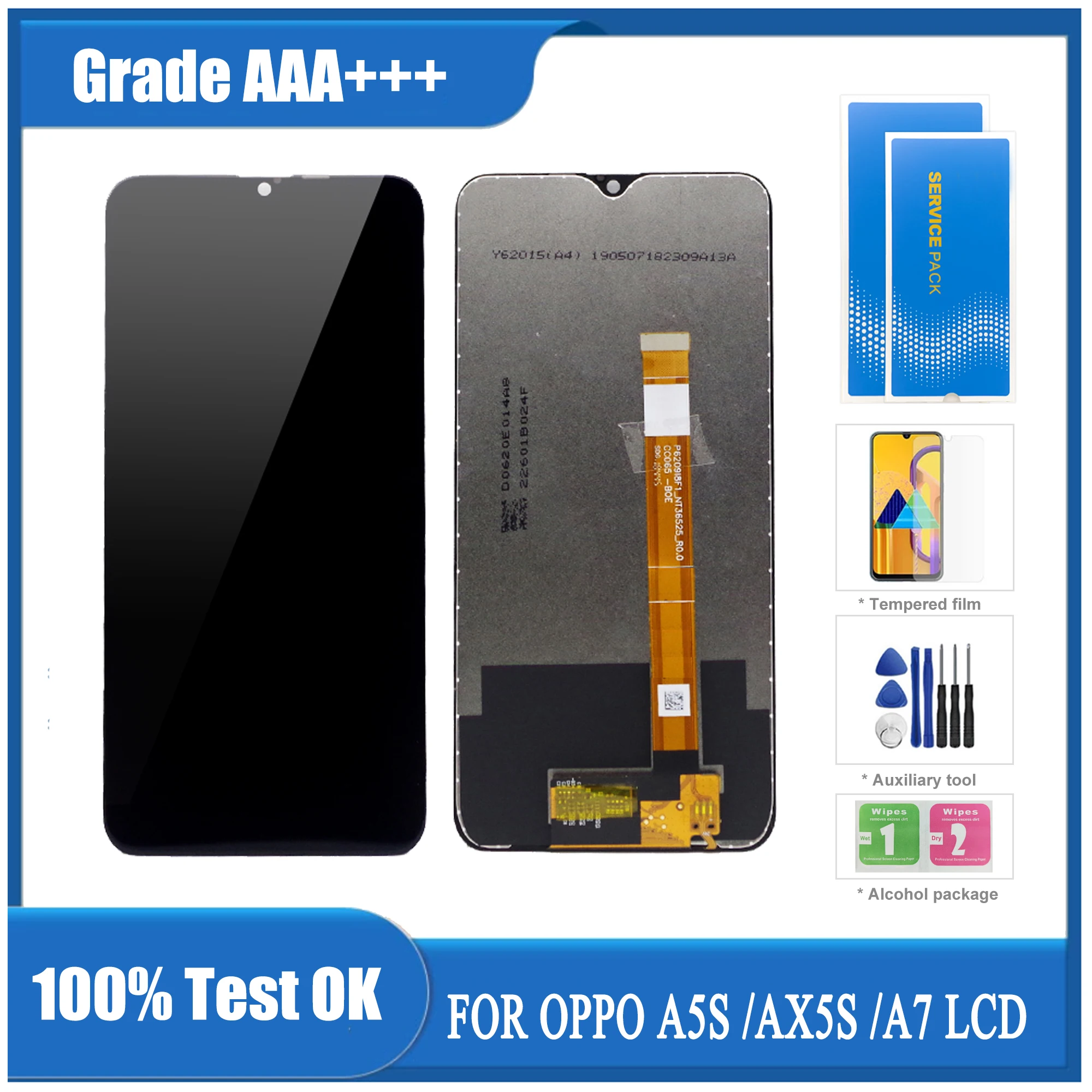 

6.2 '' Display For OPPO A5s AX5S A7 LCD Touch Screen Panel Digitizer Replacement LCD for Oppo A5S A7 CPH1909 CPH2083 CPH2077