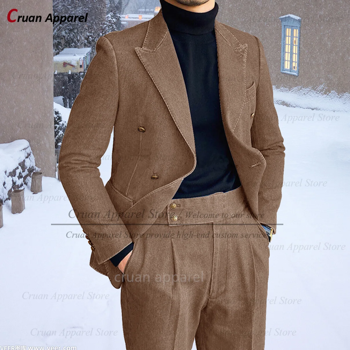 Новейшие комплекты костюмов из джинсовой ткани для мужчин повседневная модная