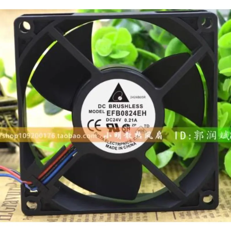 Новый вентилятор ЦП для Delta EFB0824EH 8025 8 см 24 в А двойной шариковый преобразователь частоты охлаждающий вентилятор 80*80*25 мм