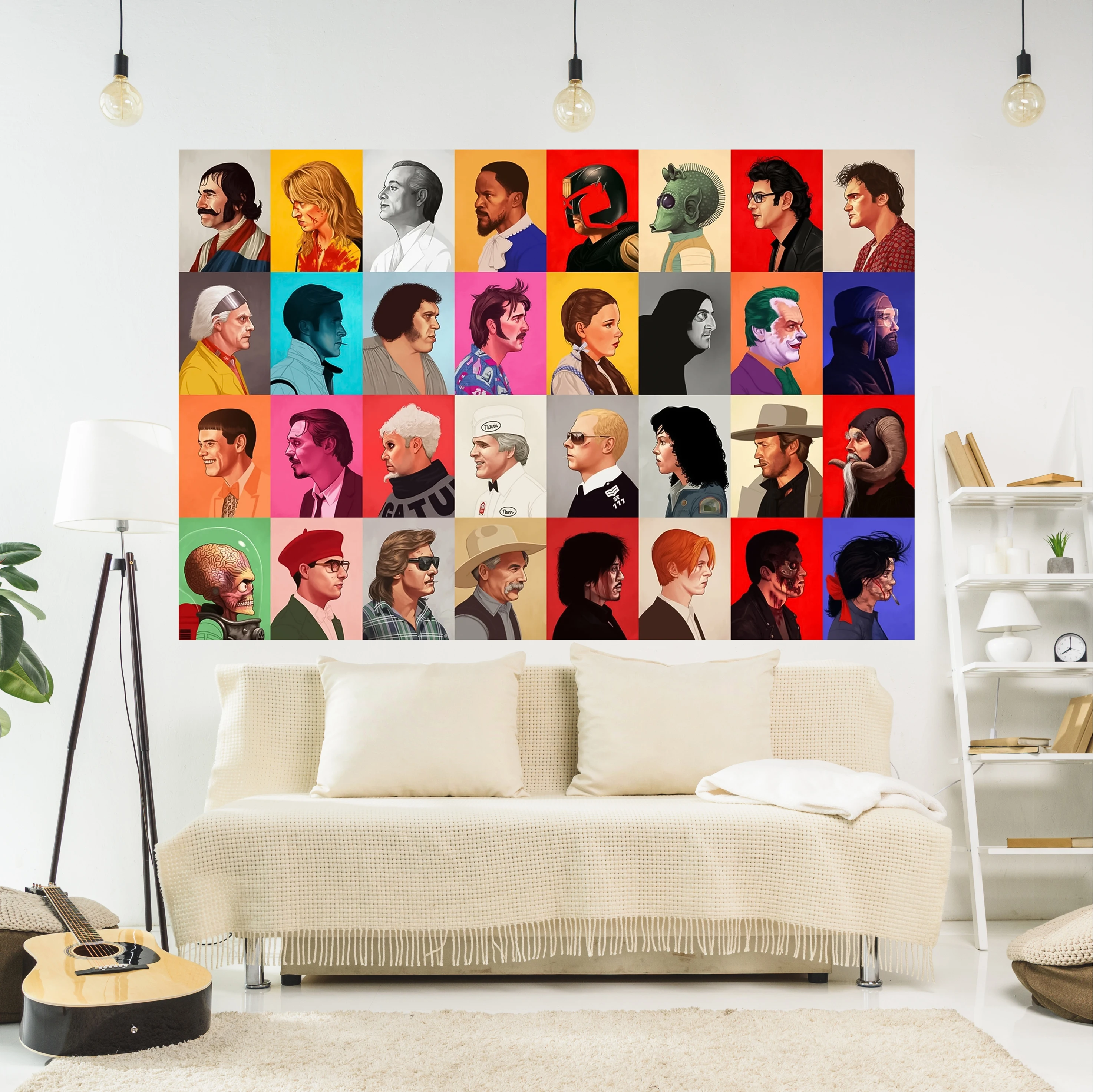 

XxDeco Anime Poster Tapestry Movie Characters Collage Printed Wall Hanging Art Aesthetics Carpets Bedroom Or Home For Decoration