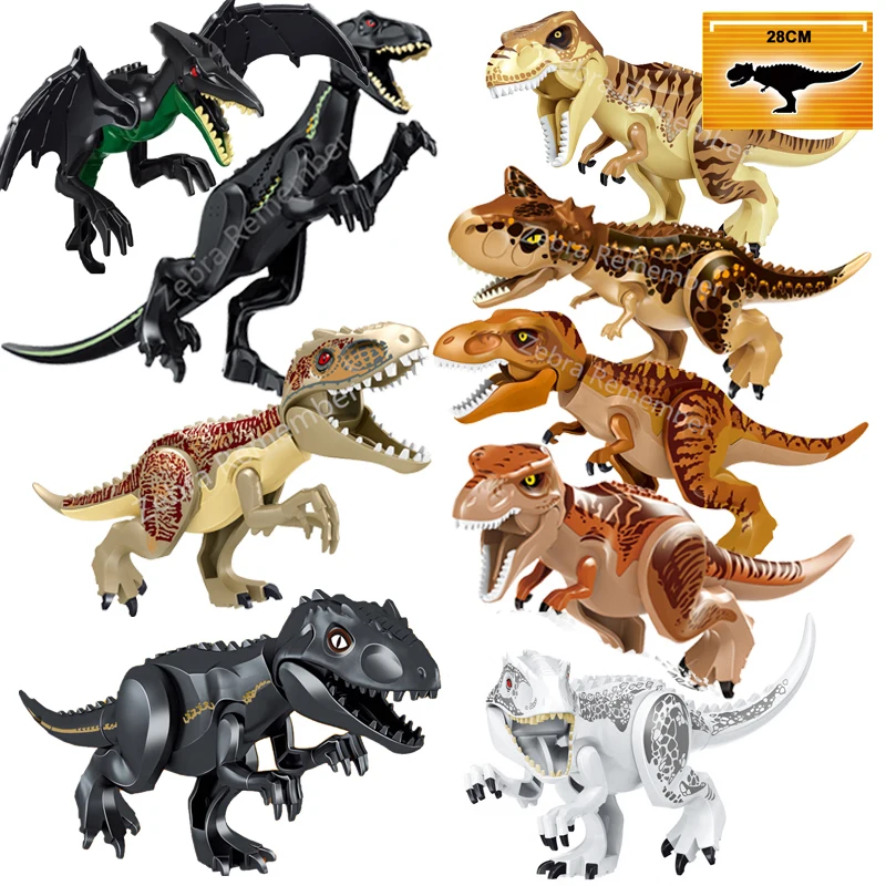 

Фигурки-Динозавры «Мир Юрского периода 2», тираннозавр рекс, индоминус Рекс, индораптор, строительные блоки, совместимы с игрушками для детей