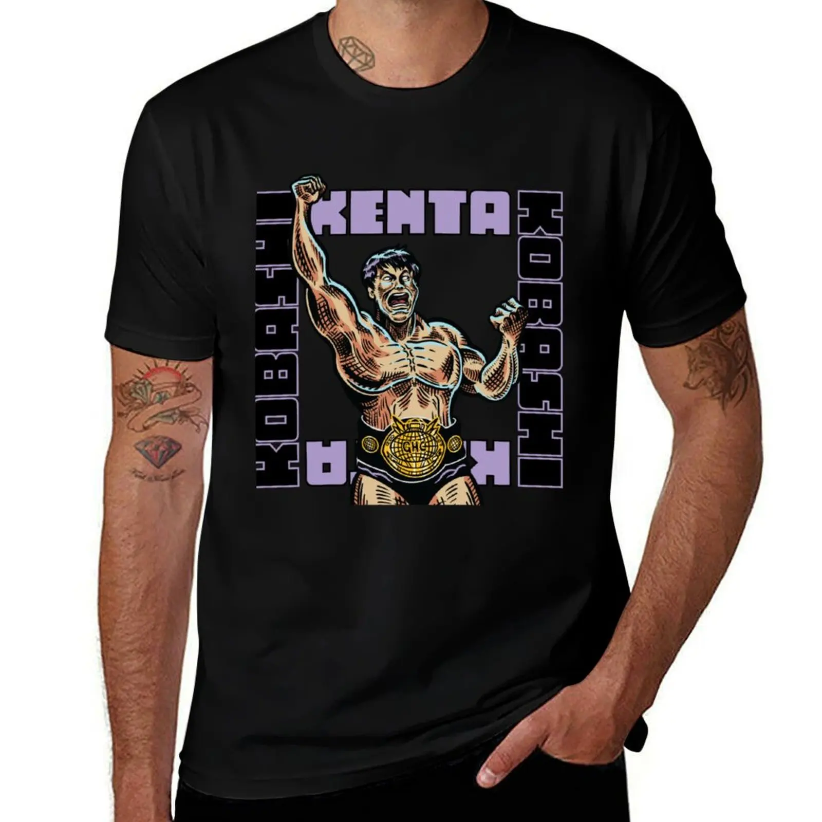 Фото Футболка Kenta Kobashi. Простая модная повседневная футболка. №1