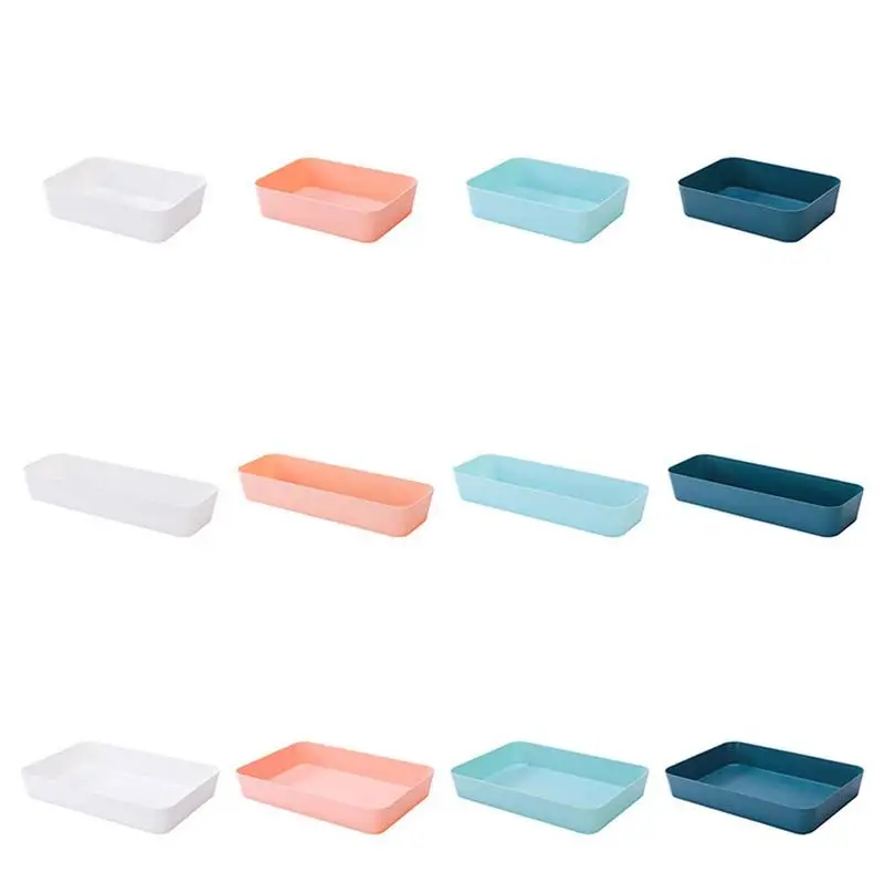 

Counter Organizer Tray Vanity Makeup Container Kitchen Silverware Organizer Multifunctional Tray Storage Box For Kitchen Bedroom