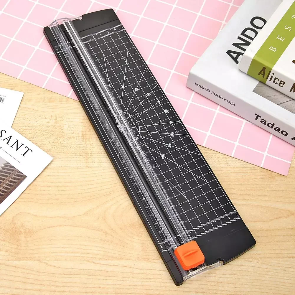 

Paper Cutting Machine Paper Cutter Art Trimmer Guillotine with Pull-out Ruler for Photo Labels Paper Cutting Tool Durable